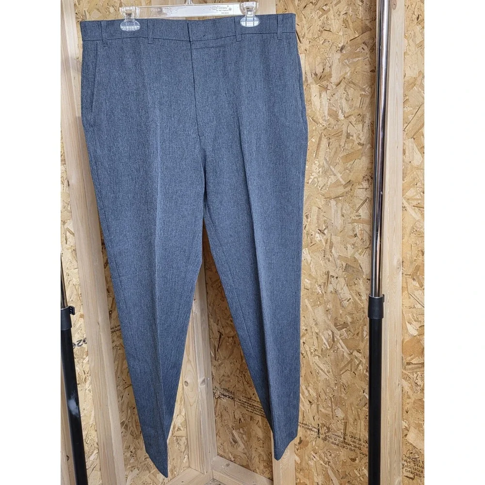 Action Slacks by Levi Strauss & Co. Men's 38x30 Dark Heather Gray Dress Pants